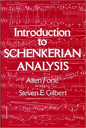 The cover of the book. The title is printed on top of a music notation with straight lines drawn between between the notes in the top and bottom lines.